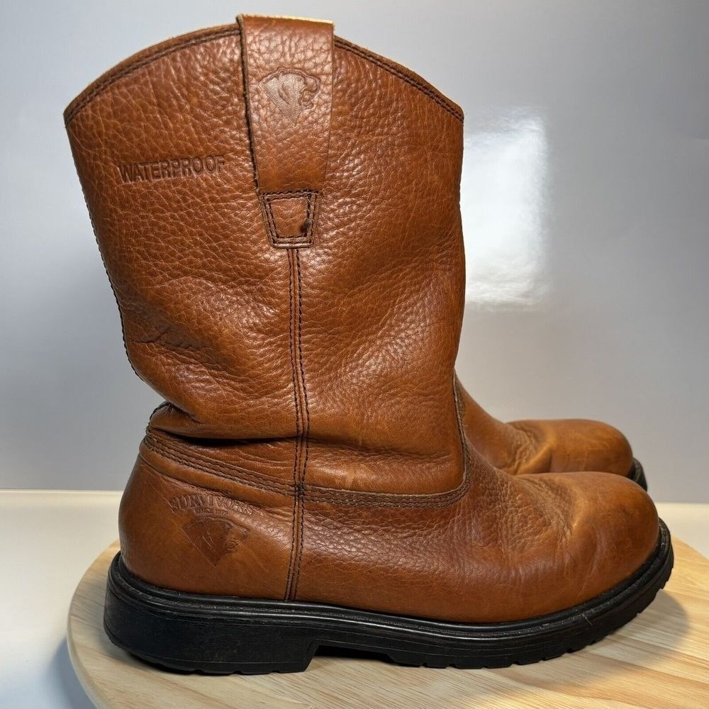Herman Survivors Work horse 11 Men's Steel Toe Waterproof Leather Boots Size 9.5